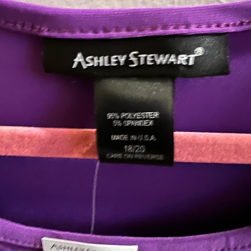 🆕 ASHLEY STEWART BUTTERFLY SLEEVE BLOUSE - Picture 7 of 8